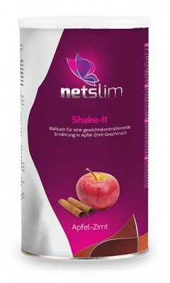 Netslim Shake-It Apfel-Zimt Mahlzeitenersatz